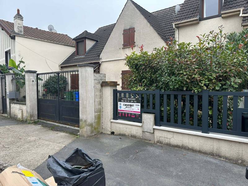Remplacement d’un portail, portillon et clôture en aluminium à Drancy (93)